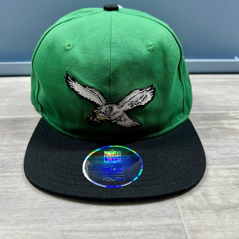 Philadelphia Eagles Kelly Green‎ NFL Team Headwear Youth Flat Brim SnapBack Hat